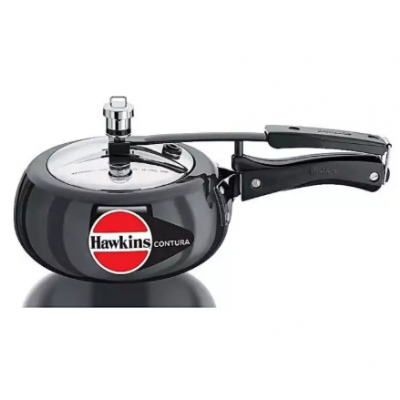 Hawkins Black Contura Pressure Cooker (CB15)- 1.5 Litre